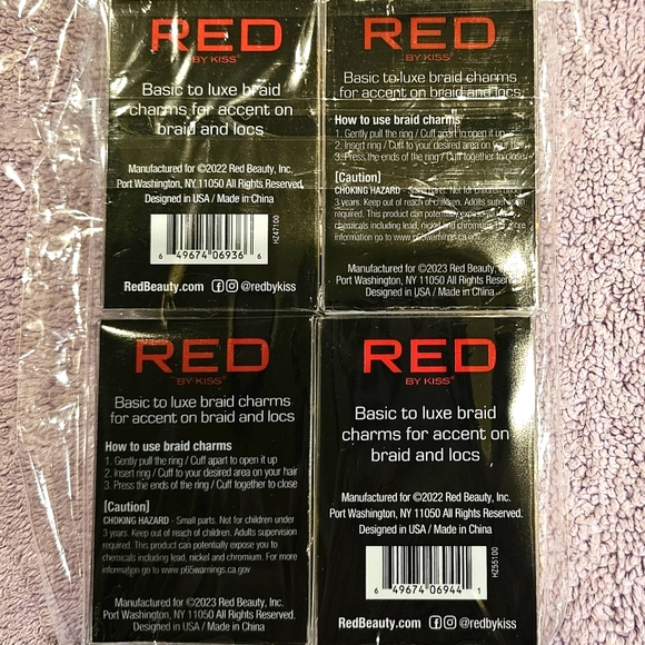 RED by KISS Braid and Loc Charms 14 Pcs - Picture 2 of 10